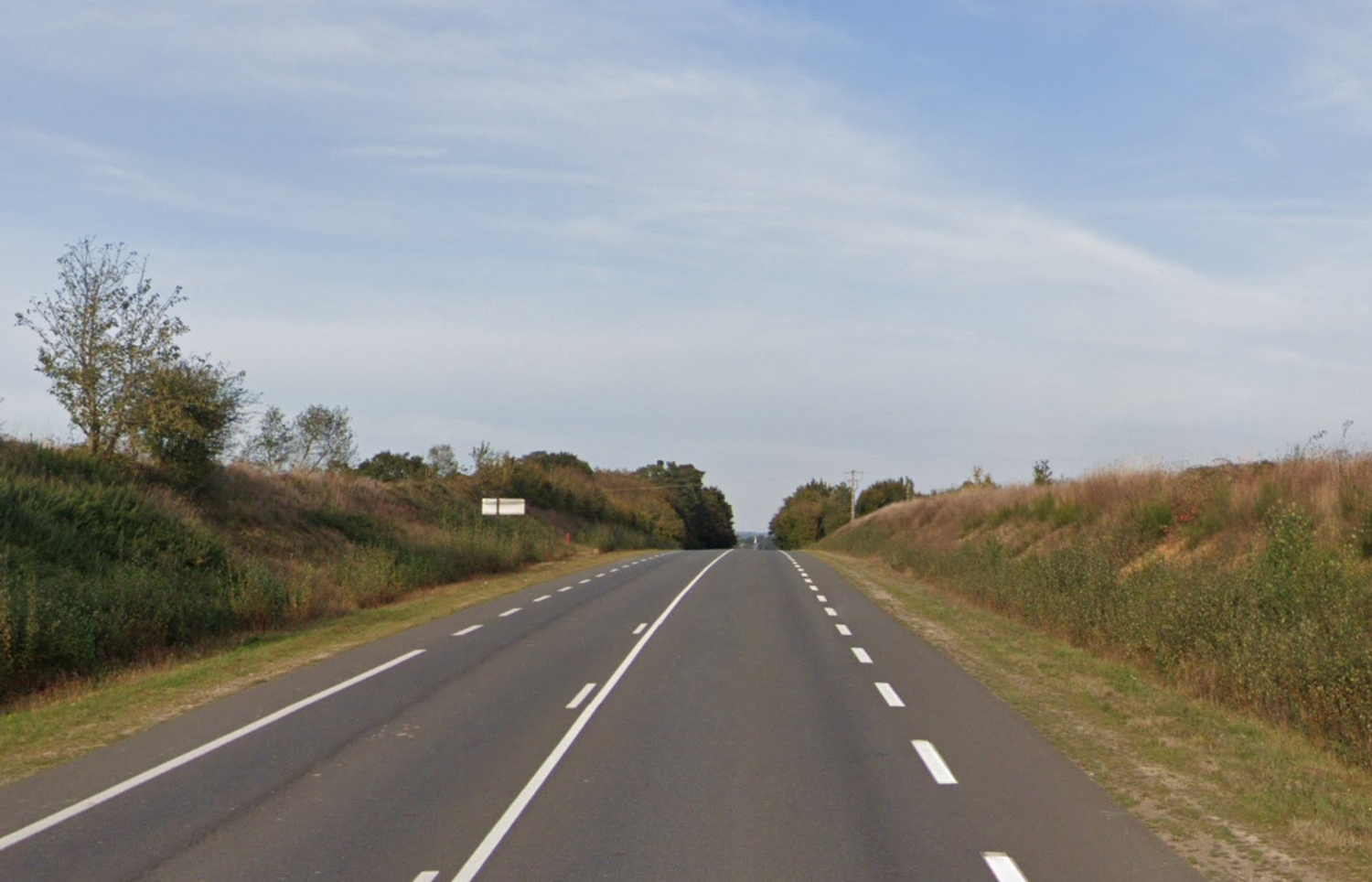 La D771, secteur de Craon